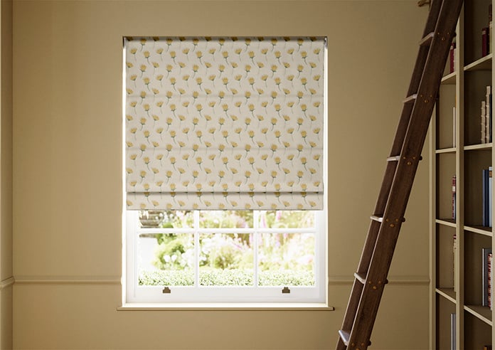 Emily Bond Cornflower, Yellow - Roman Blind - Image 3
